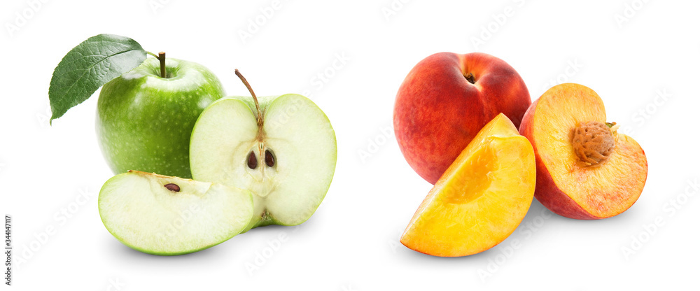 apple and peach apple and peach