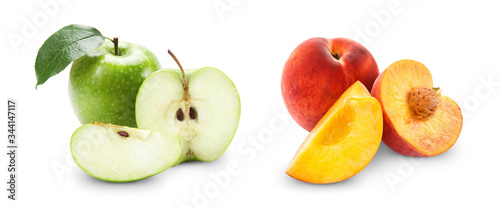 apple and peach