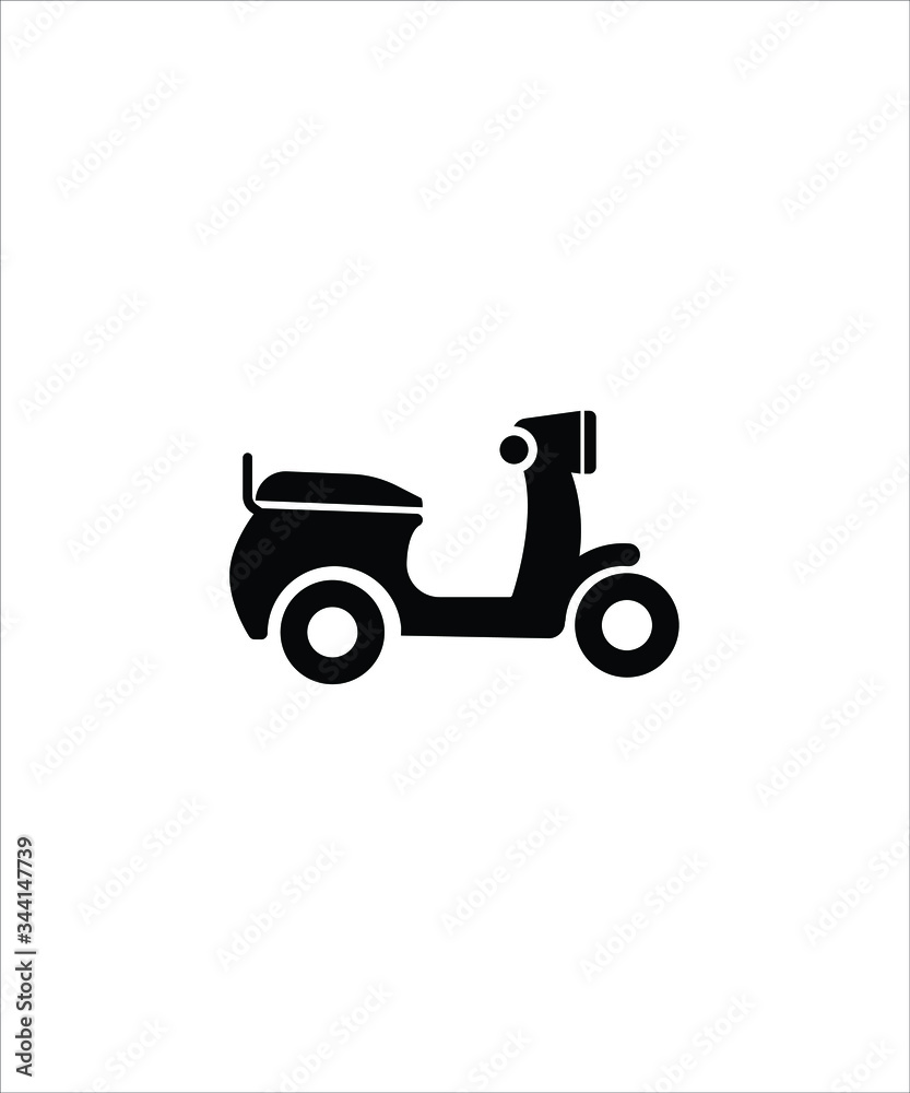 scooter icon,vector best flat scooter icon.
