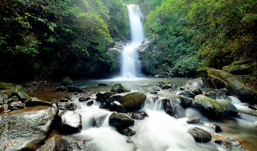 Sekar Langit waterfall in Magelang, Central Java. Natural waterfall in the forest