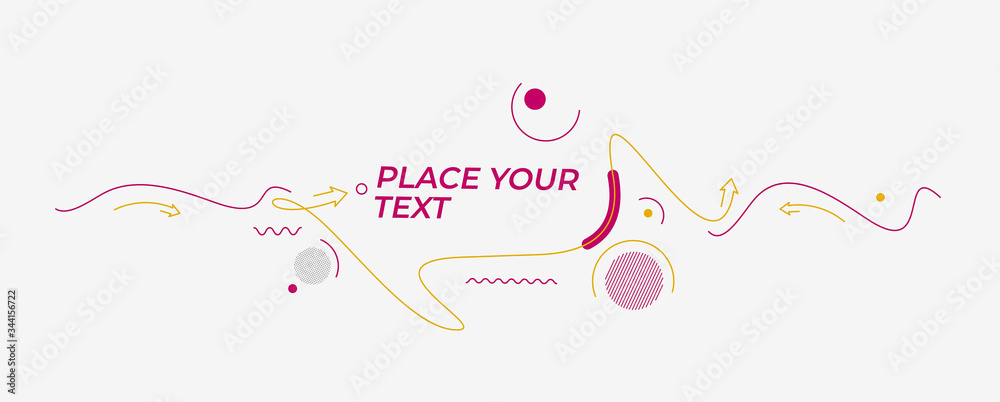 Abstract flat linear promotion dynamic geometric motion shapes. Pattern for cover design, poster, card, greeting, business, decoration.