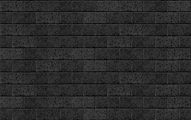 Acrylglasbilder Ziegelmuster Schwarze Ziegelwand mit realistischer Textur  © Ketmut