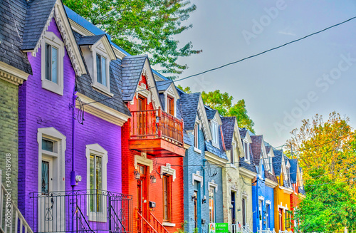 Plateau Mont-Royal district in Montreal, Canada photo