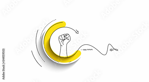 International Youth day abstract poster,  Line art vector illustration.