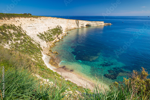 Beautiful cliffs near Marsaxlokk, Malta