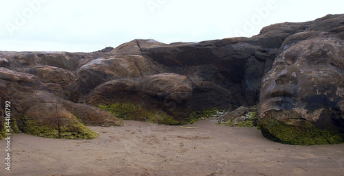 Shiva face on vagator beach