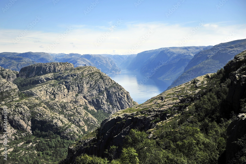 Norwegian fjords. Geirangerfjord is one of the most beautiful places in the world.