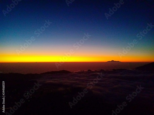 Sunrise in the mount Batur Bali