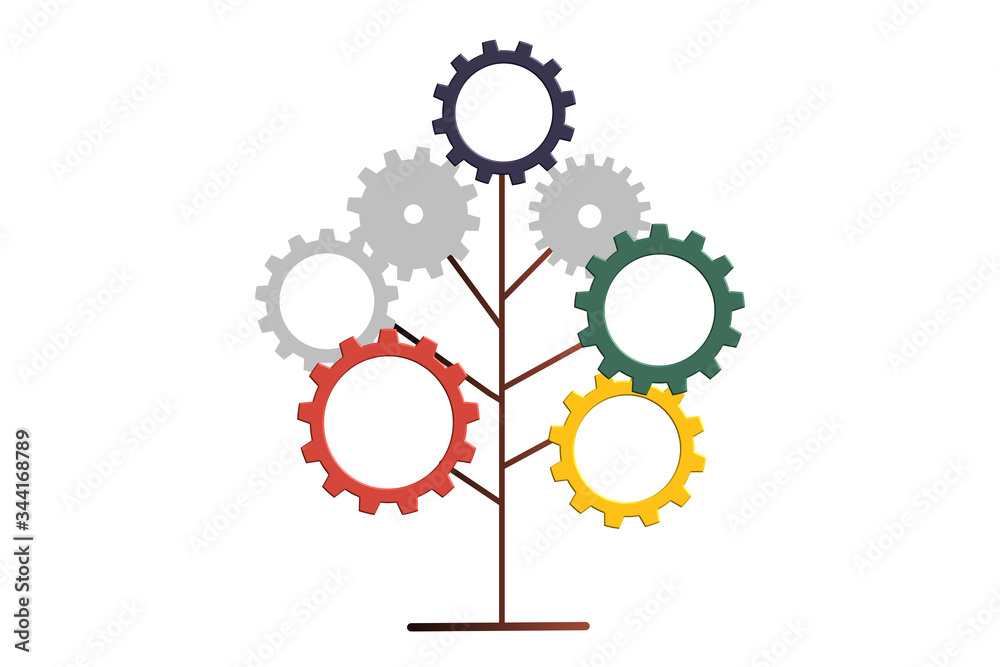 illustration , gears and cogs on white background illustration , gears and cogs on white background