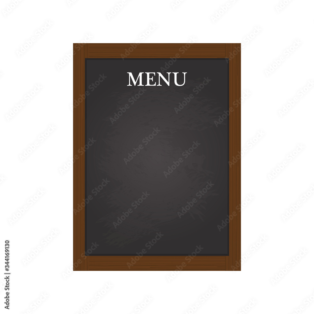 Empty menu board template,isolated on white background, Empty menu board template,isolated on white background,