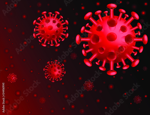Vector image of a coronavirus. COVID-19. Infectious disease.