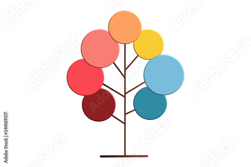 abstract background with  colorful circles