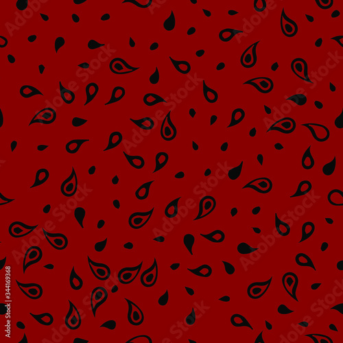 Vector stock image. Red pattern for drains. With drop patterns.