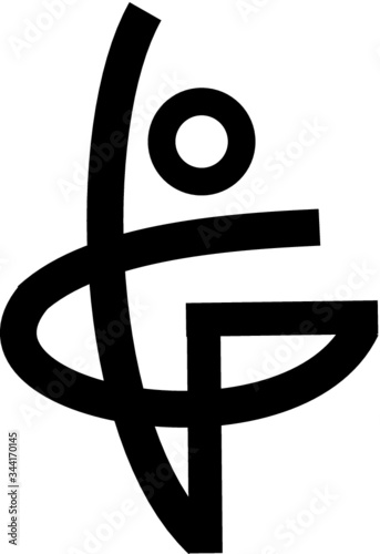 abstract design element in black colour
