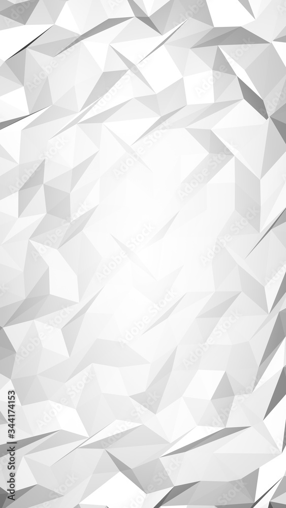 White abstract background. Lowpoly backdrop. Crumpled paper. 3D illustration White abstract background. Lowpoly backdrop. Crumpled paper. 3D illustration
