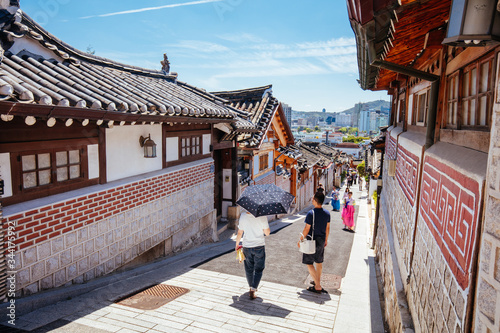 Bukchon Hanok Village in South Korea photo