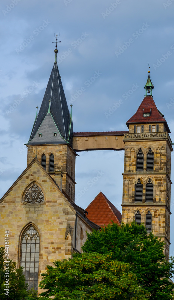 old churchin esslingen, germany, Stadtkirche St. Dionys old churchin esslingen, germany, Stadtkirche St. Dionys