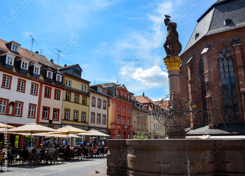 old town square in the city of heidelberg