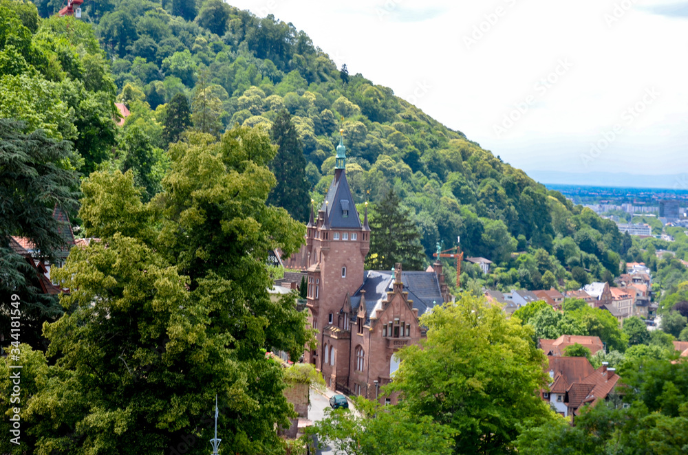 church in the mountains in heidelberg
