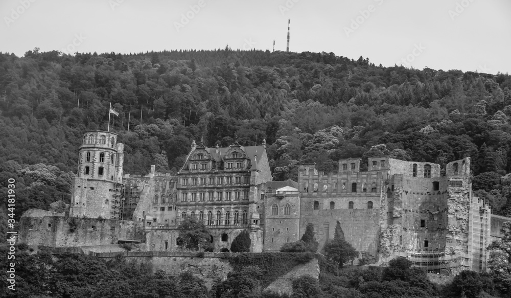 old castle in heidelberg, germany