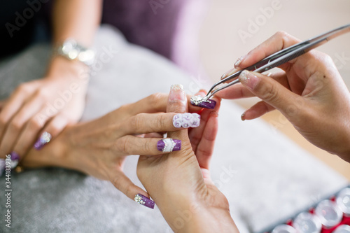 Women at nail salon