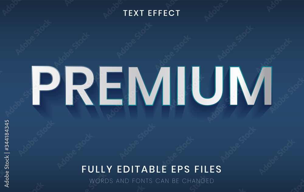 3D Premium Style Editable Font Effect