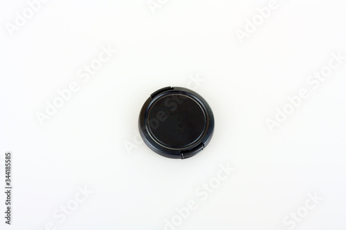 Black plastic lens cap