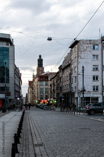 Street in Wroclaw, Poland