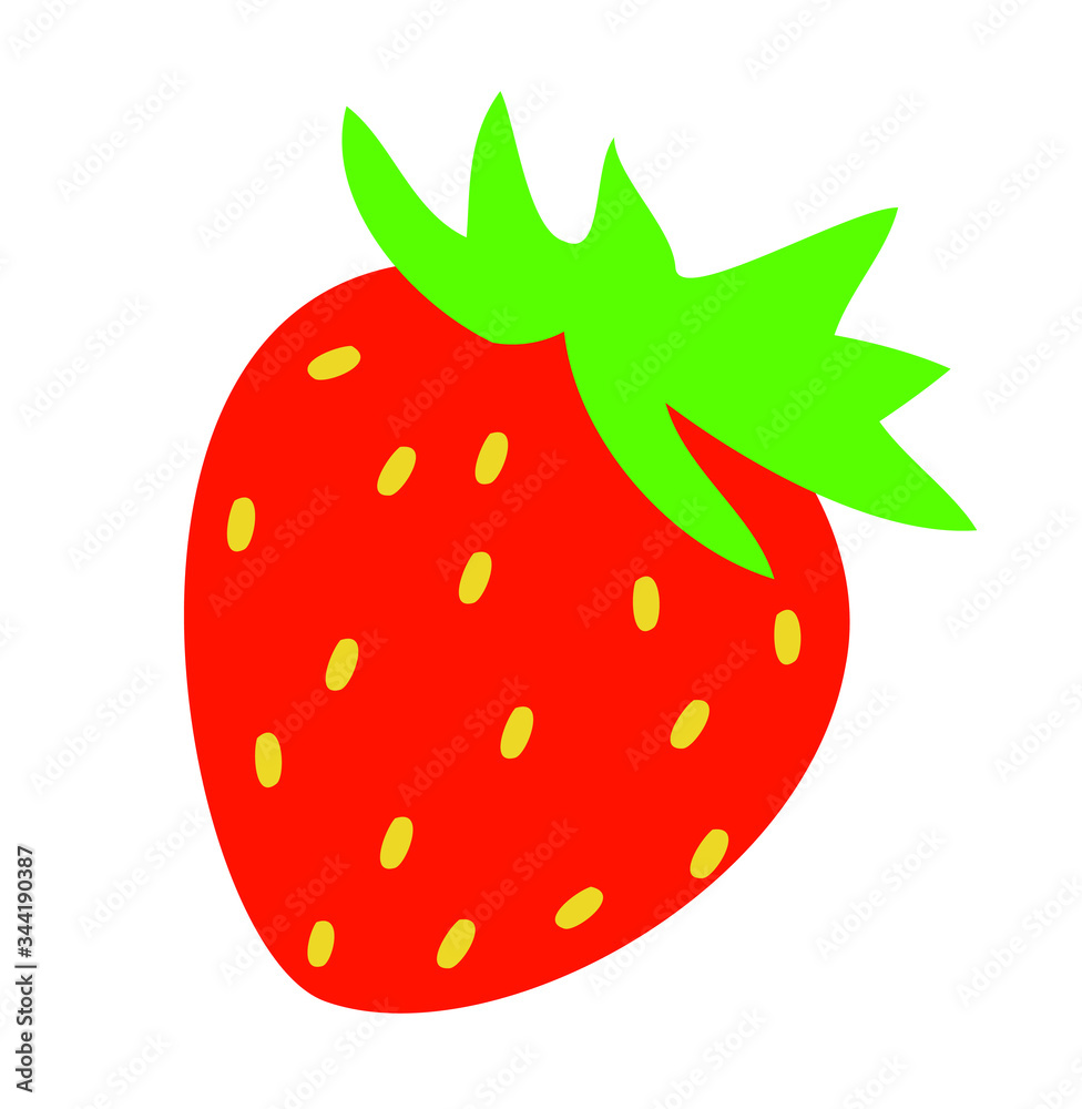 strawberry sweet sugar fruit isolated on white background strawberry sweet sugar fruit isolated on white background