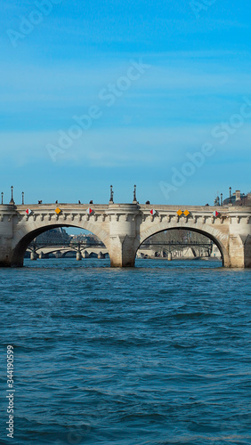 Río Sena París, francia paisaje