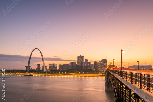 Fototapeta Naklejka Na Ścianę i Meble -  St. Louis, Missouri, USA Skyline
