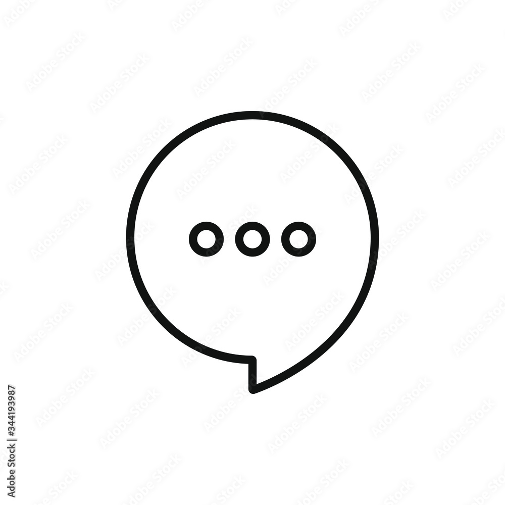 chat buble icon vector illustration chat buble icon vector illustration