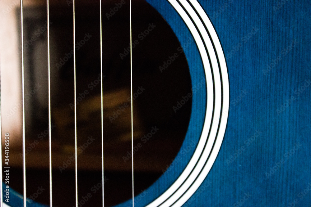 Obraz premium Guitarra azul