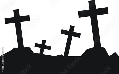 Graveyard vector icon