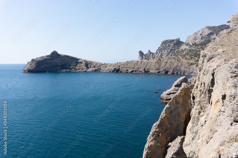 sea and mountains in Crimea
