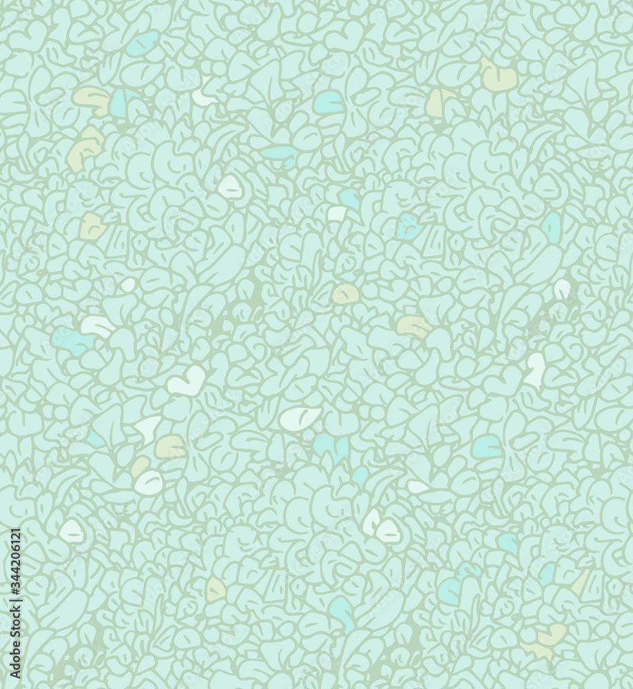 Fototapeta premium Hydrangea inspired seamless pattern. Highly detailed vector, flower petals with pastel colors. 