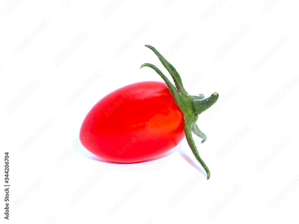 Close up of Cherry Tomato on white background. Close up of Cherry Tomato on white background.