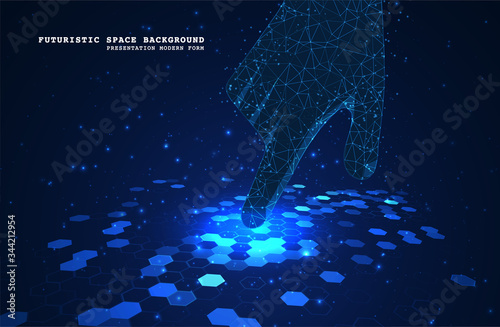 Abstract polygonal space