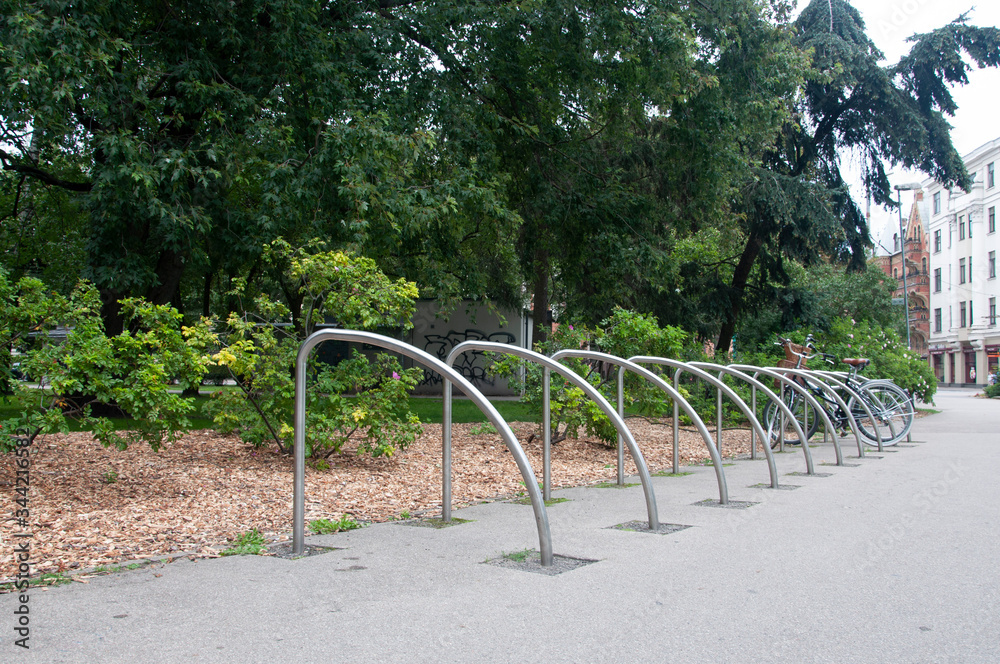 Bike rack in the Park