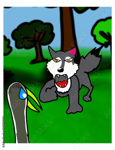 

aesop's fables The Wolf and the Crane