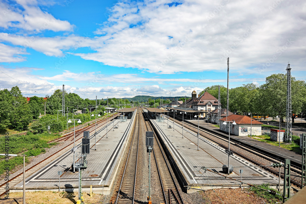 Naklejka premium Der Bahnhof Durlach