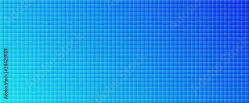 Abstract geometric background. Bright blue square mosaic pattern backdrop