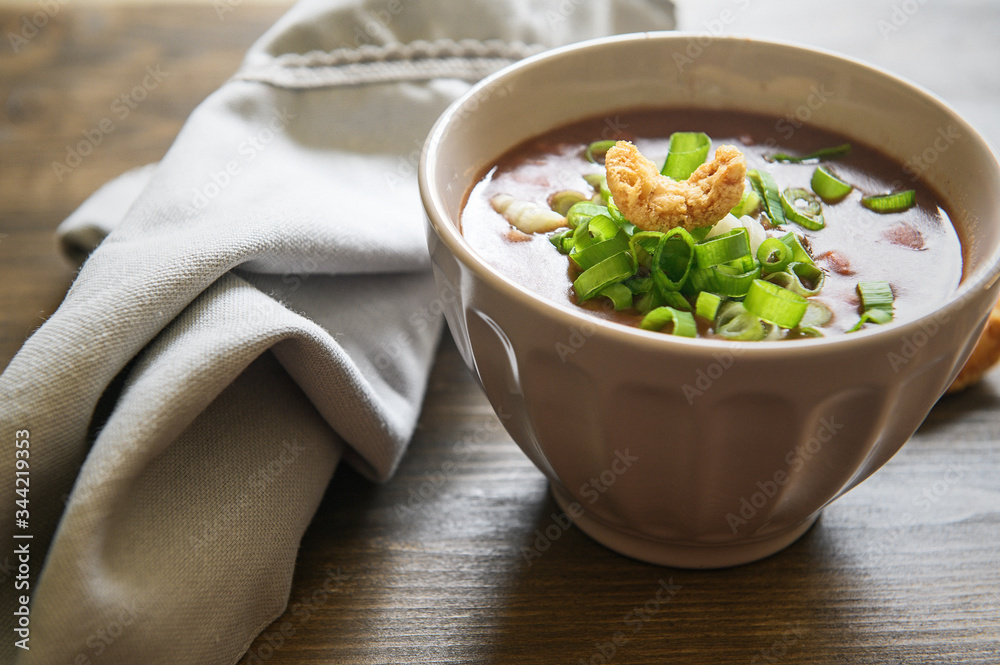 Bean broth. Traditional Brazilian food. Photo taken with selective focus. Bean broth. Traditional Brazilian food. Photo taken with selective focus.