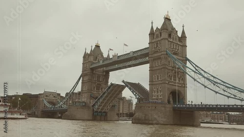 Tower Bridge Lifting Up, London
