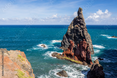 famous rock formation at Sao Lourence; Madeira photo