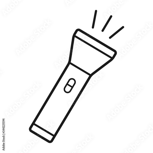 flash light, flash light vector icon, flat design best vector flashlight illustration