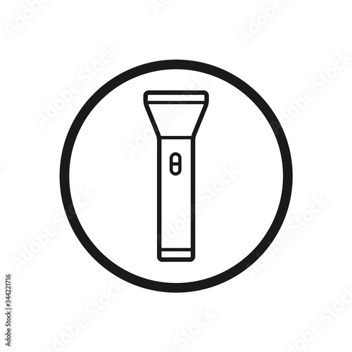 flash light, flash light vector icon, flat design best vector flashlight illustration