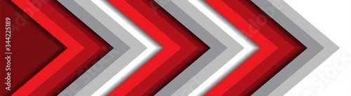 abstract red and grey arrow direction background