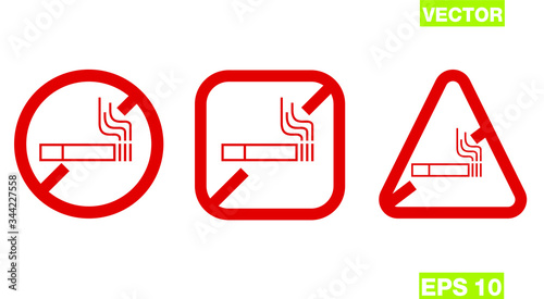 No smoking sign on white background
