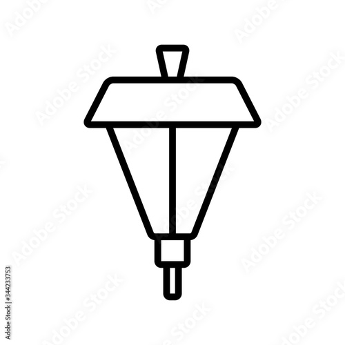 lamp garden icon vector template